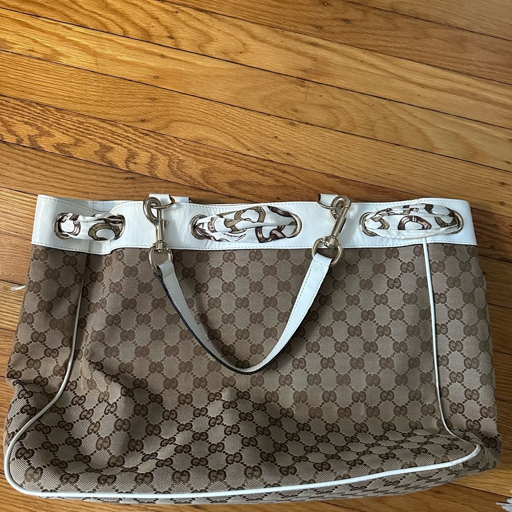 Gucci GG Monogram Canvas Positano Tote Bag - Picture 6 of 9